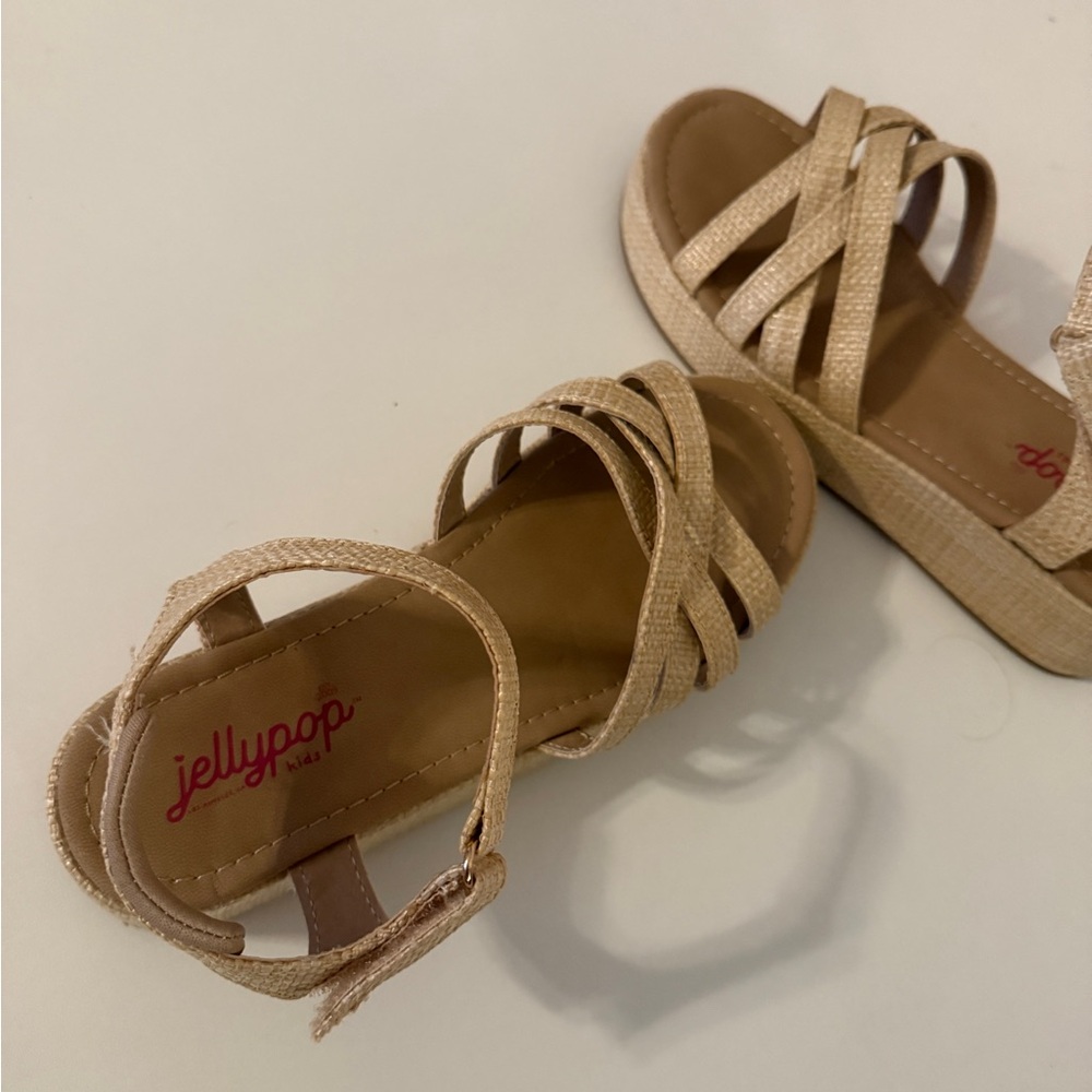 Jellypop Beige Strappy Sandals - Picture 3 of 6